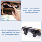 Evankin Universal Car Accessories Car Sun Visor Glasses Holder,Car Sun Visor Organizer Sunglasses Holder Clip On Sun Visor Secure Clip for Sunglasses