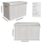 VERONLY Toy Box Chest Organizer Bins for Boys Girls Kids, Large Collapsible Fabric Storage Container with Flip-Top Lid & Hand