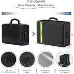Fireproof Document Bag, Insulated Large Document Box with Lock, Important Document Organizer with Waterproof Zipper, Portable