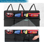 Car Trunk Organizer, Upgraded Version Expand Space Hanging Trunk Organizer with Adjustable Straps, Collapsible Waterproof Suv T