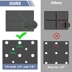 WALMANN 4-Pack 12"x16" Metal Pegboard Panels for Garage, Tool Organizer Pegboard for Pegboard Hooks - Compatible with 1/8" & 