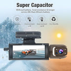 1080P Dash Camera Front and Inside,Dashcams for Cars with IR Night Vision Loop Recording G-Sensor 24Hr Parking (1080 P Front 