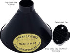 SCRAPER CONE®️ 3 Pack The Original Ice Scraper, Snow Removal Made in The USA Magical Frost Removal Funnel Shaped Cleaning Tool Car Windshield Deicer Magic Scrapers Instascrape Round Shovel Brush