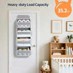 Yecaye Over The Door Organizer, Heavy Duty Hanging Organizers and Storage with 4 Large Capacity Pockets, Swing-Proof Behind T