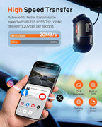 70mai Dual Dash Cam Front and Rear 4K, Car Camera for Cars with Sony IMX678, STARVIS 2 Night Vision, 4G LTE, AI Motion Detect