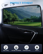 Car Window Shades for Mazda CX-5 (2017–2023), 2-Pack Rear Window Sun Shades for Baby – Breathable Mesh, UV & Heat Blocker, Privacy Protection for Camping, Travel, Sleep & Nursing
