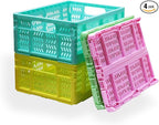 4 Pack 20L Large Closet Storage Baskets Bins for Shelves | Foldable Closet Organizers and Storage with Handles Home Organizat