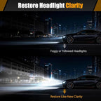 Car Headlight Restoration Kit, Ceramic Headlight Restoration Kit, No Power Tools Required, Headlight Cleaner and Restorer Kit, Headlight Cleaner, Headlight Restoration Spray