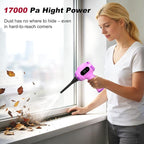 Portable Car Vacuum Cordless Mini Handheld Vacuums Cleaner Rechargeable with LCD Display and Multi-Nozzles, High Power Hand h