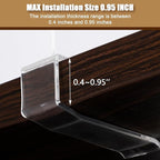xydstay 12 Pack Acrylic Shelf Dividers for Closet Organization, Purse Organizers for Closet, Clothing Dividers, Handbag Organ