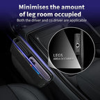 Universal Fit Car Seat Gap Filler Leather Car Storage Organizer Front Seat Auto Accessories for Women Fashion Colored Car Adjustable Storages for Phones Glasses Keys Cards 1 Pack
