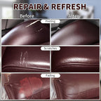Maroon Leather Recoloring Balm with 100ml Mink Oil,Leather Couch Scratch Remover,Leather Repair kit for Vinyl Furniture and C