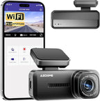 AZDOME M200 Mini Dash Cam WiFi Dashcam - Single Channel Dash Cam for Broad Road Coverage - Built-in WiFi - Full HD Resolution