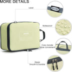 G4Free 6 Set Compression Packing Cubes, 3 sizes Travel Packing Organizers for Suitcases, Expandable Luggage Suitcase Storage 