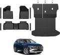 Floor Mats Set for Hyundai Tucson 2022-2025 2026 Gasoline Version (Not fit Hybrid), All Weather TPE Cargo Liner Backrest Mat Trunk Mat Door Sill Guards Accessories (Gas Model)
