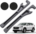 Pukonger Car Seat Gap Filler Compatible with Honda CR-V CRV Accessories Seat Gap Plug Blocker with Storage Slot Organizer Non-Slip Car Cup Holder Coaster 2 Pack Black