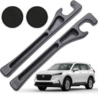 Pukonger Car Seat Gap Filler Compatible with Honda CR-V CRV Accessories Seat Gap Plug Blocker with Storage Slot Organizer Non-Slip Car Cup Holder Coaster 2 Pack Black