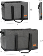 WONDAY Extra Large Utility Tote Bag - Standing Reusable Grocery Bag with Handle
