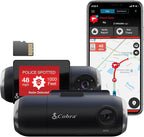 Cobra Smart Dash Cam with Interior Cam (SC 201) - Full HD 1080P Resolution, Built-in WiFi & GPS, Live Police Alerts, Incident