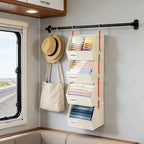 4 Pcs Modular Closet Organizer - Detachable & Foldable Hanging Storage Cubes, 88L Total Capacity, Heavy Duty Fabric Shelves f