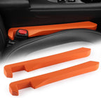 UREHEPO 2pcs Elastic Car Seat Gap Filler Organizer, Universal Interior Car Accessories to Stop Things from Dropping and Add Style for Car SUV and Truck, Fill The Gap Between Seat and Console - Orange