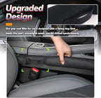Aokdom 2026 Latest 2PCS Upgraded Car Seat Gap Filler with Fixing Ring,Elastic Car Gap Filler to Avoid Dropping Cell Phones/Keys,Essential Cars Gaps Seat Fillers Cars Accessories