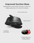 MagSafe Wireless Car Charger Suction Cup Mount for Compatible with iPhone 14/15/16/17/Galax (Version 2.0) 360° Rotation, Canadian Company Magnetic Car Phone Holder Charger, Car Gifts for Men/Women