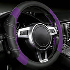 NBTEPEM Customized Auto Car Steering Wheel Cover for Honda Accord, Civic, CR-V, HR-V, Pilot, Microfiber Leather Sport Steerin