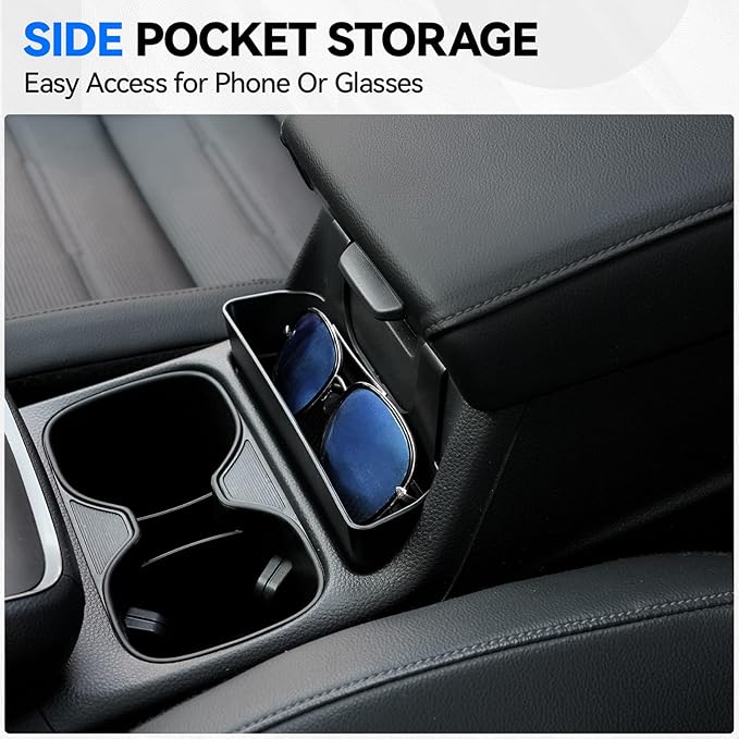 5PCS Center Console Organizer Tray for 2026 2025 2024 2023 Honda CRV Accessories, Armrest Storage Box and Drawer, Armrest Hidden Storage Box, Dashboard Organizer Tray and Cup Holder for Honda CRV
