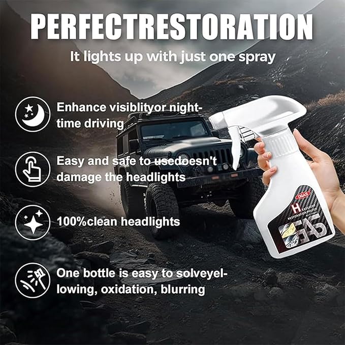 Ogas Headlight Restoration Kit, Removes Yellowing & Oxidation, Extremely Hydrophobic, Maximum Gloss & Shine for All Vehicles