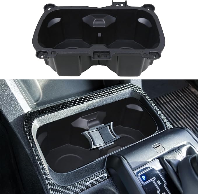 Kyostar Oversized Cup Holder for Toyota Tacoma 2016-2023, ABS Plastic Cup Holder Replacement, Black