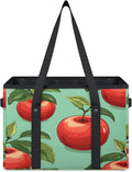 Reusable Grocery Bags Heavy Duty Shopping Bags Foldable Large Tote Bags with Long Handles & Hard Bottom