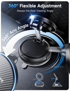 ANDERY Only for iPhone Magsafe Car Mount Charger [15W Wireless Faster Charging, 78+LBS Strongest Suction, 2400gf Strongest Magnetic] 360° Adjustable Car Phone Holder, Phone Holders for Your Car, Black