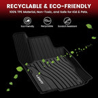 LASFIT Floor Mats & Cargo Mat for Mercedes Benz GLC 2016-2022 GLC300 / GLC350e / GLC43 AMG / GLC63 AMG (Not Fit Coupe), All Weather TPE Floor Liners Fit for GLC Car Mats, 1st & 2nd Row & Trunk Mat