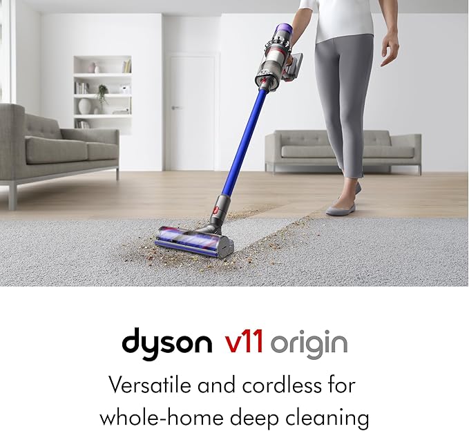 Dyson V11 Origin Cordless Vacuum, 185AW, 3 Power Modes, Up to 60 Minutes,² Deep Cleans Hard Floors and Carpets, Detangles pet