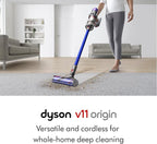 Dyson V11 Origin Cordless Vacuum, 185AW, 3 Power Modes, Up to 60 Minutes,² Deep Cleans Hard Floors and Carpets, Detangles pet