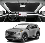 Custom Fit Windshield Sun Shade for Nissan Rogue 2021-2026, Blocks UV & Heat, Front Window Sunshade Accessories, Easy Fold & Store Keep Your Car Cooler
