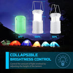 Lichamp LED Camping Lantern, 4 Pack Battery Powered Flashlight for Power Outages, Portable Collapsible Hanging Light Essentia