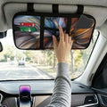 Vintage Floral Car Visor Organizer, Multi-pocket Sunvisor Storage with Document Holder and Visor Card Clip, Fit for Auto Suv & Truck, Trendy Car Accessories Interior for Men Women