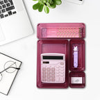 Kitchen Desk Drawer Organizers Storage for Office, Small Acrylic Vanity Trays Makeup for Drawer Bathroom Plastic Make up Orga