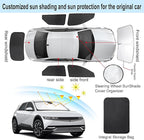 TINGLU Window Shades for Hyundai Ioniq 5 2022-2025 2026 Accessorie Car Side Full Windows Rear Triangular Windshield Sun Shade Sun UV Rays & Privacy Protection for Camping,Napping,and Relaxing 6PCS