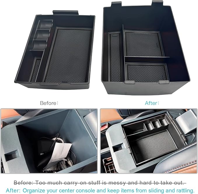 CDEFG for 2022 2023 2024 2025 2026 Ford Maverick Center Console Organizer Tray for 2022-2026 Maverick Armrest Trays Storage B