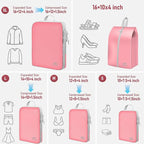5 Set Packing Cubes For Travel Essentials, Luggage Packing Organization Cubes Suitcase Organizer Bags Set For Luggage Travel 