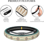 Western Steering Wheel Cover Cute Universal 15 Inch Car Accessories Protector for Women Fit Auto SUV Sedan Vans Trucks
