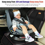 Bacgnyer Car Seat Protector, 2 Pack of Seat Protectors, Thickest Padded 600D Fabric Padding, Waterproof, Durable, Anti Slip B