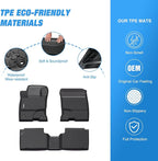 Nilight TPE Floor Mats for Ford Escape (Hybrid Only) 2020 2021 2022 2023 2024 2025 2026,All Weather Custom Fit Heavy Duty Floor Liners