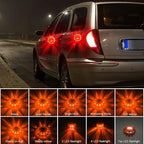 AK [6 Pack LED Road Flares Safety Flashing Warning Light Roadside Emergency Disc Beacon Kit for Vehicles Boats with Magnetic 