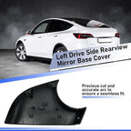 Jaronx Compatible with Tesla Model Y Mirror Lower Cover 2018-2025,Left Drive Side Rearview Mirrors Base Trim Bottom Cover Replacement for Tesla Model Y Accessories(Left)