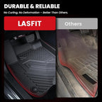 LASFIT Floor Mats & Backrest Mats & Cargo Mat for Hyundai Palisade 7/8 Seats 2026 (Only Fit Gas), All Weather TPE Custom Fit Car Mats Floor Liners for Palisade, Full Set Mats Accessoires, Black