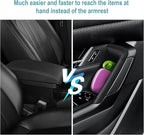 CDEFG 4Pcs for 2025 2026 Mazda CX-50 Center Console Organizer Tray Door Handle Pockets Trash Can Storage Box for 2023 2024 2025 2026 Mazda CX-50 Accessories 4-Doors Trash Bin Storage Case TPE Material